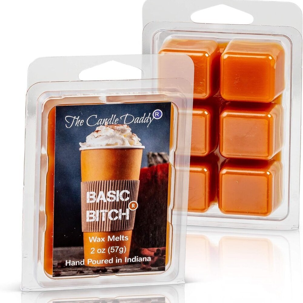 Basic Bitch- Funny Pumpkin Spice Scented Melt- Maximum Scent Wax Cubes/Melts- 1